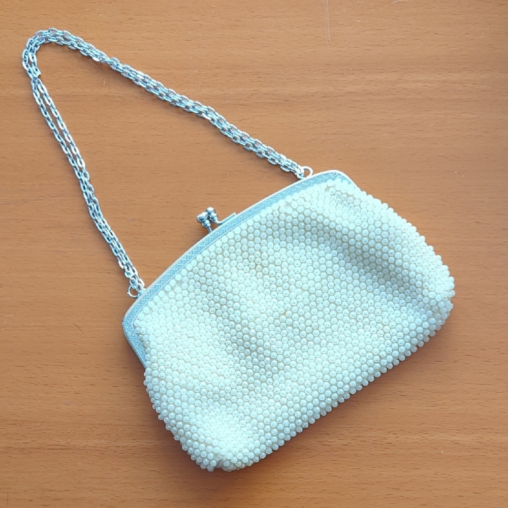 Elegant Vintage Mid Century Beaded Clutch
